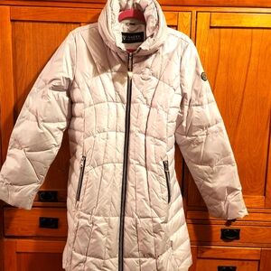Guess Gray Quilted Down Woman's Coat Size XL NWOT